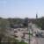 Southern view from condos of Starbucks and steeple church.